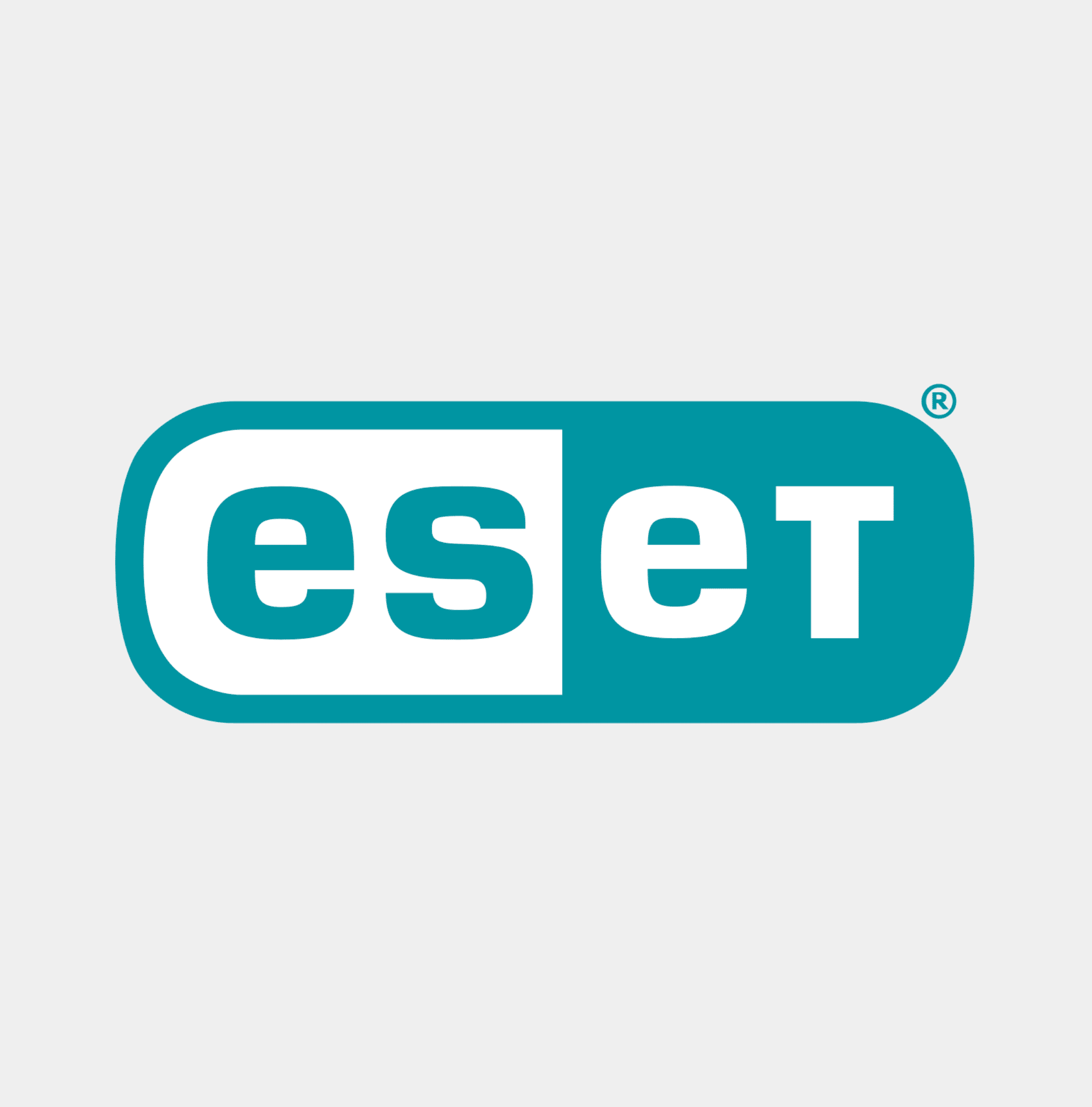 The logo for ESET.