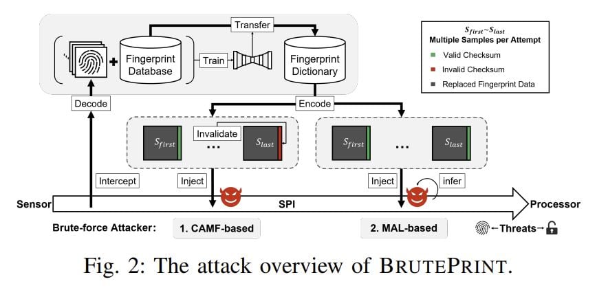 A Threat to Passkeys? BrutePrint Attack Bypasses Fingerprint Authentication