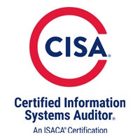 ISACA Certified Information Systems Auditor badge.