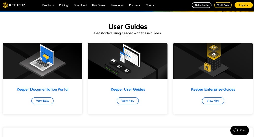 Keeper user guides.