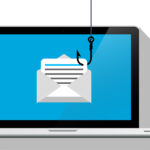 An email phishing scam.