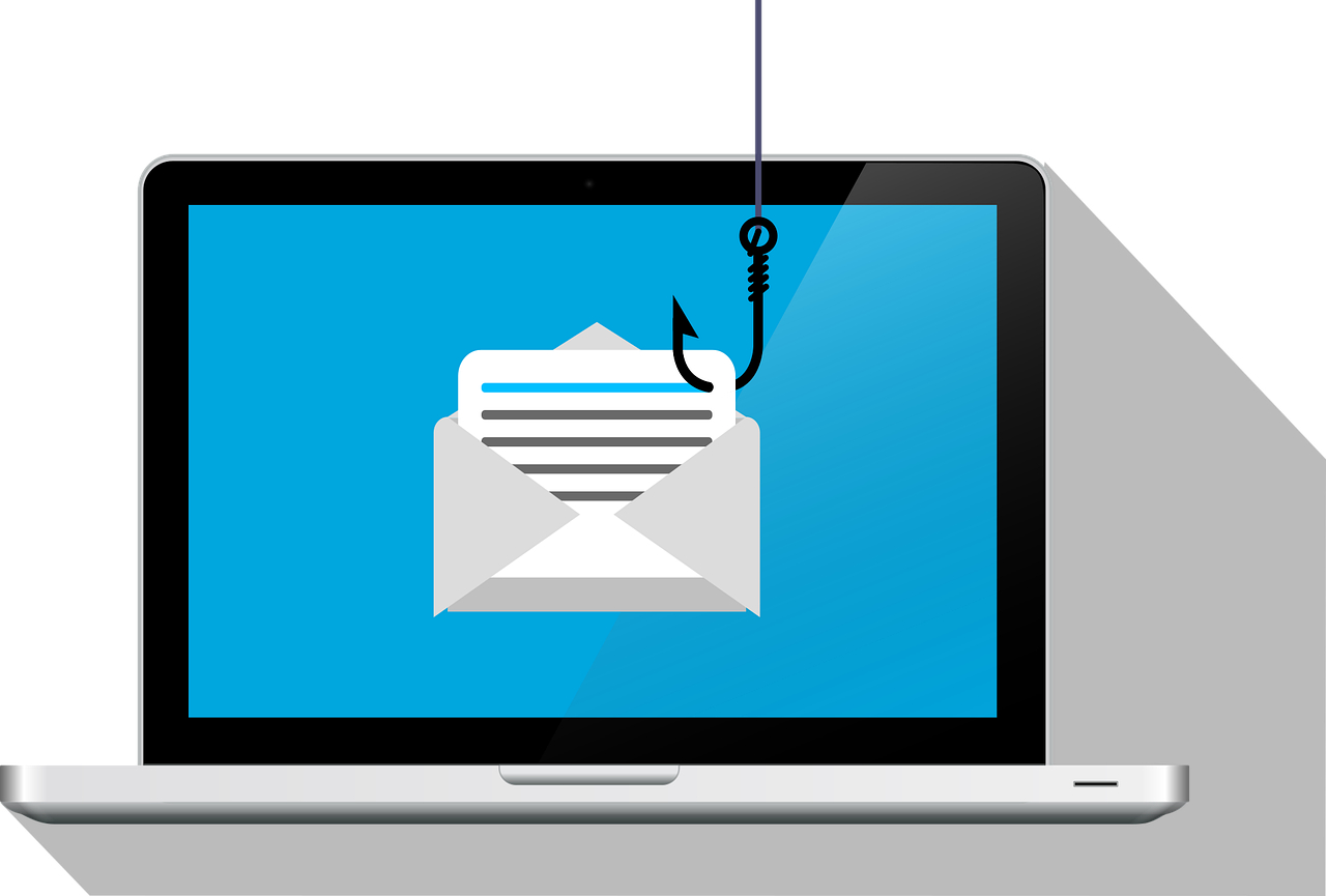 An email phishing scam.