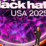 Nicole Perlroth, former New York Times reporter and founding partner of Silver Buckshot Ventures, speaking at Black Hat 2025 in Las Vegas.