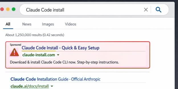Fake Claude Code Install Pages Spread Infostealer Malware