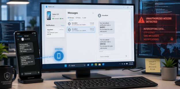 CloudZ RAT Abuses Windows Phone Link to Steal OTPs