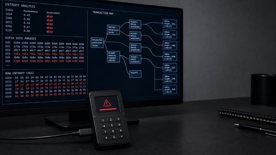 Coldcard RNG Flaw Linked to Suspected $88.6M Bitcoin Theft