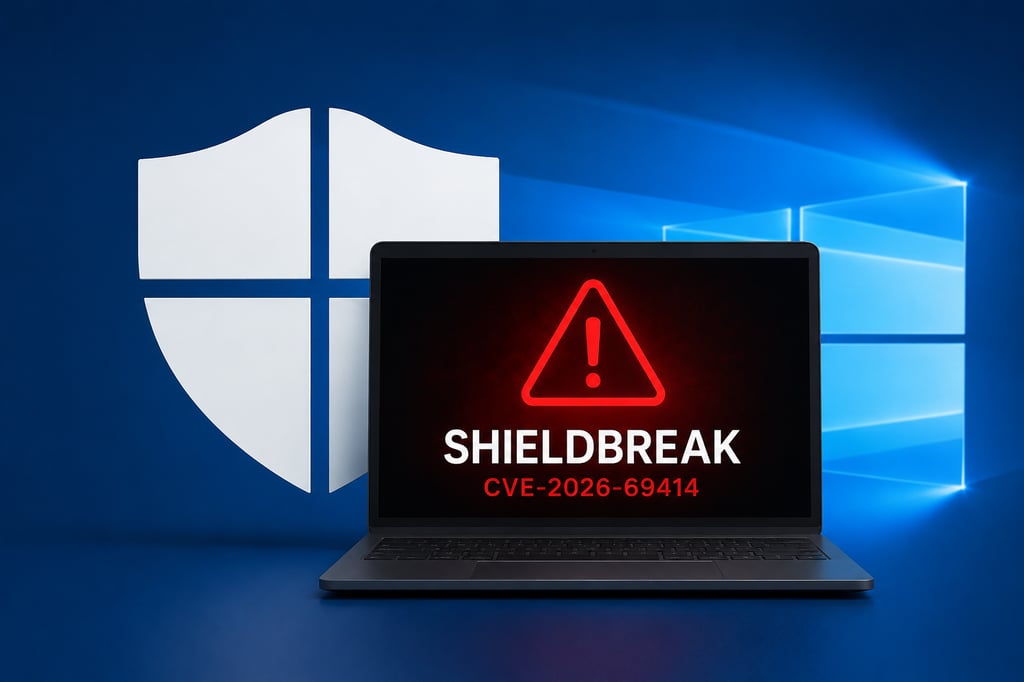 Microsoft Confirms ShieldBreak Defender Flaw, Windows Defender Fix Still Pending