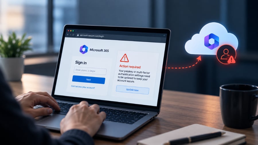 Microsoft 365 Passkey Phishing Turns Login Into a Cloud Breach